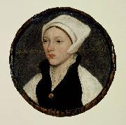 Hans holbein the younger Portrait of a Young Woman with a White Coif oil